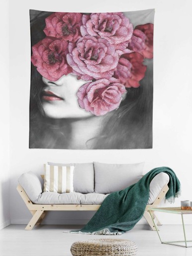 Rose Print Tapestry