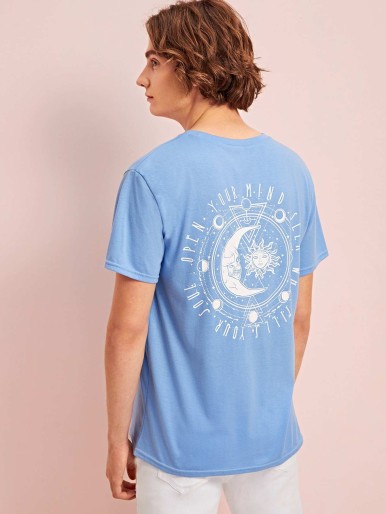 Guys Sun & Moon Graphic Tee