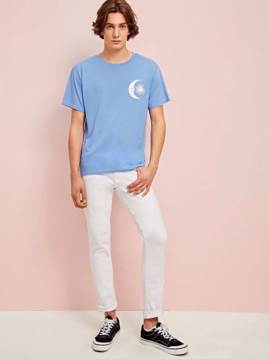 Guys Sun & Moon Graphic Tee