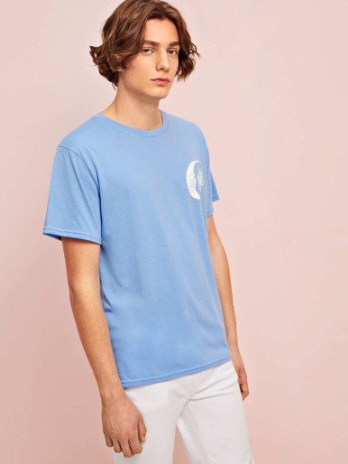 Guys Sun & Moon Graphic Tee