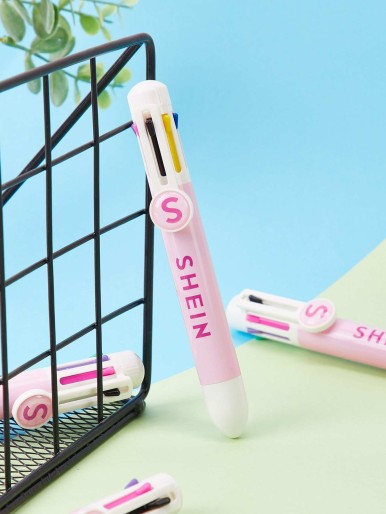 SHEIN 8 Color Retractable Ballpoint Pen