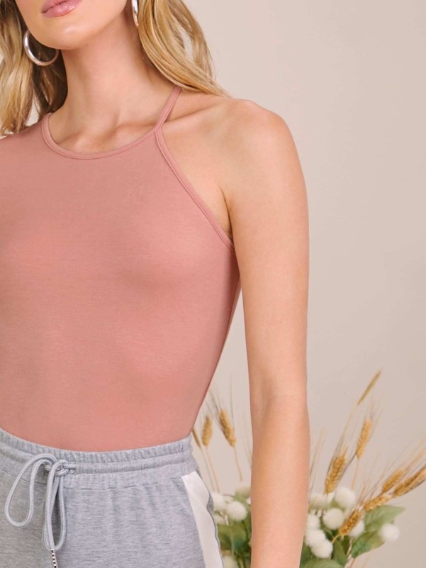 SHEIN Asymmetrical Shoulder Solid Tee