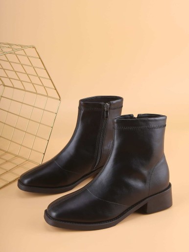 Side Zip Ankle Boots