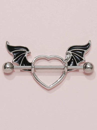 1pc Love Wings Charm Nipple Ring