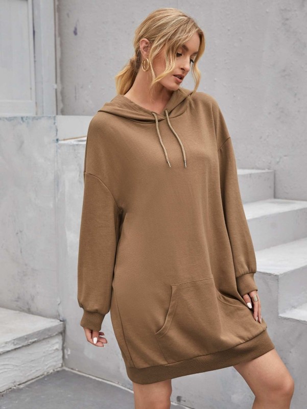 Sweatshirt dress sales with pockets