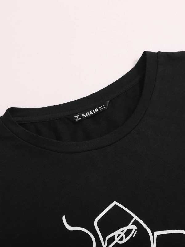 SHEIN Figure Graphic Tee