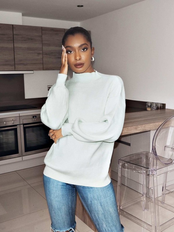 Shein drop 2025 shoulder sweater