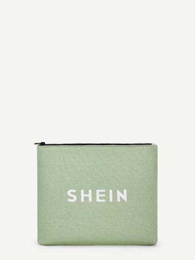 SHEIN Logo Makeup Bag