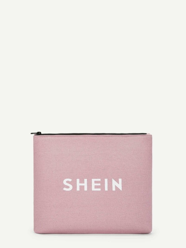 SHEIN Logo Makeup Bag