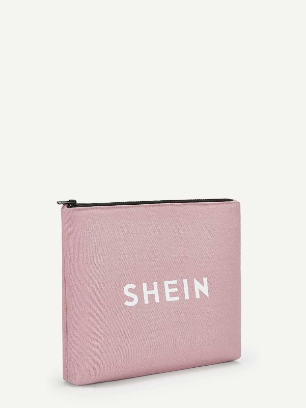 SHEIN Logo Makeup Bag