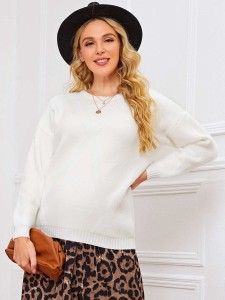 SHEIN Maternity Drop Shoulder Sweater