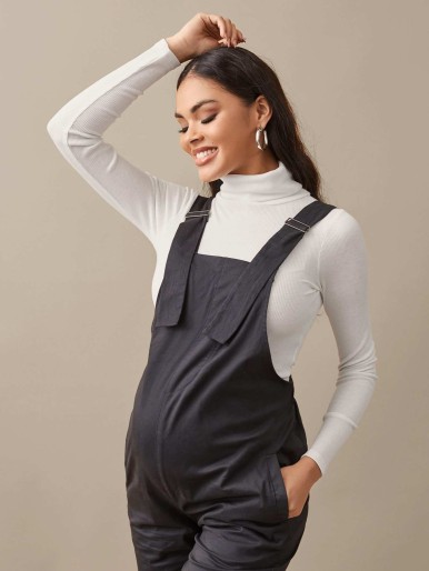 SHEIN Maternity Slant Pocket Overalls