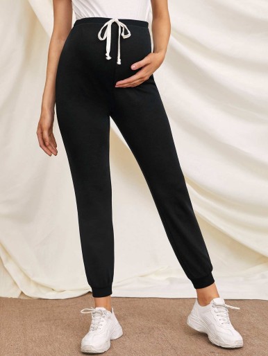 SHEIN Maternity Tie Waist Joggers