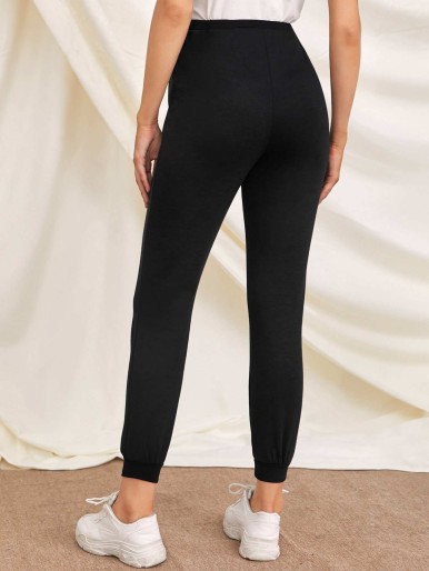 SHEIN Maternity Tie Waist Joggers