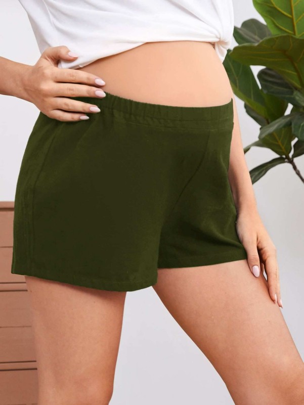 SHEIN Maternity Wide Leg Shorts