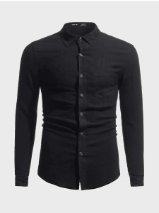 SHEIN Men Button Front Shirt