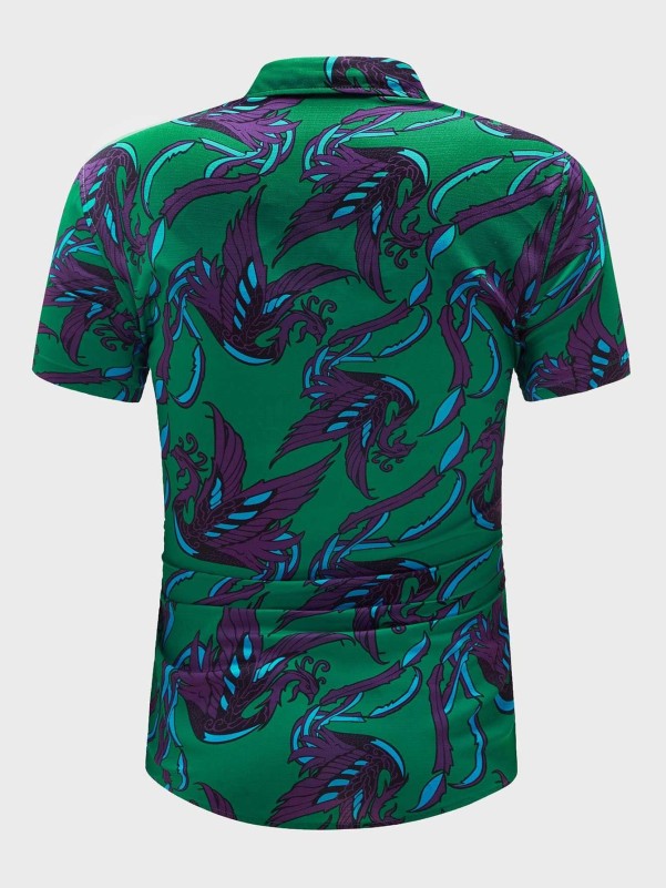 SHEIN Men Phoenix Print Shirt