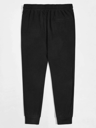 SHEIN Men Pocket Front Drawstring Waist Pants