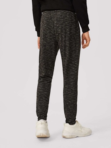 SHEIN Men Slant Pocket Space Dye Sweatpants