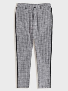 SHEIN Men Tape Side Plaid Pants