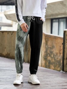 SHEIN Men Tie Dye Slant Pocket Joggers