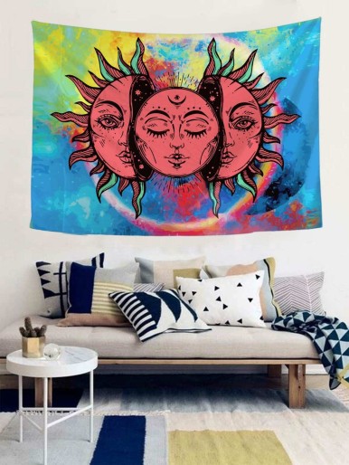 Tie Dye Sun Tapestry