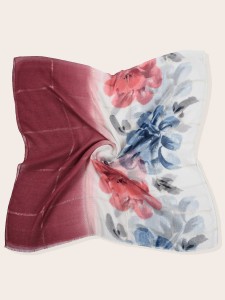 Flower print scarf