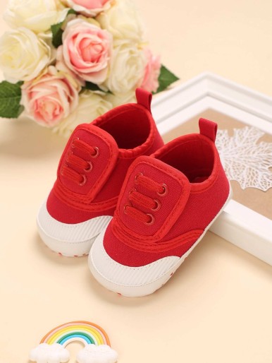 Baby Girl Lace-up Front Sneakers