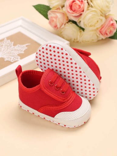 Baby Girl Lace-up Front Sneakers