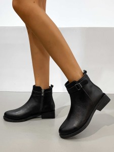 Side Zipper Ankle Boots