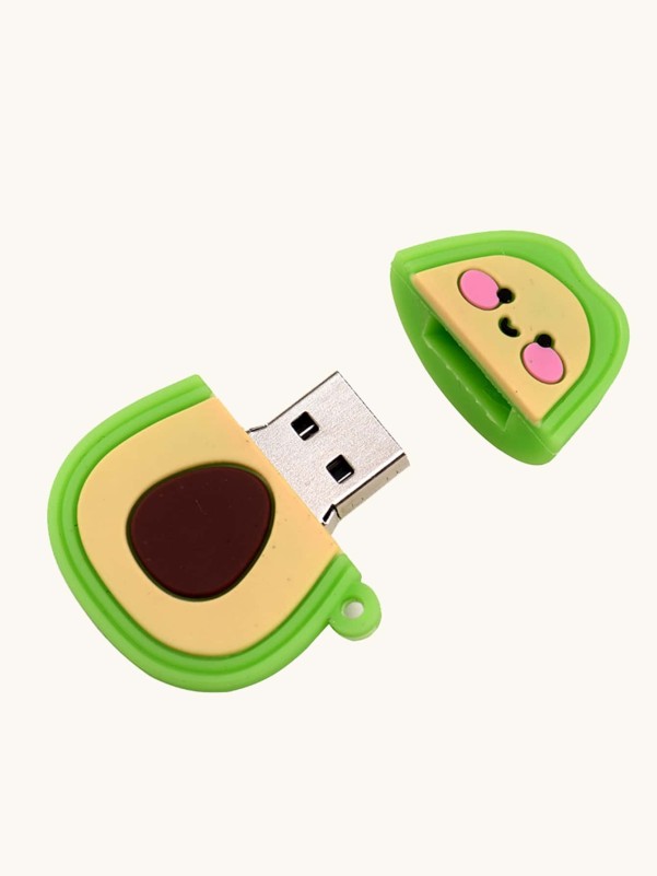 محرك فلاش USB بتصميم الأفوكادو من السيليكون