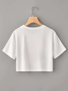 Figure Graphic Crop Tee