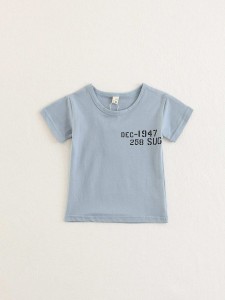 Boys Letter Print T-shirt