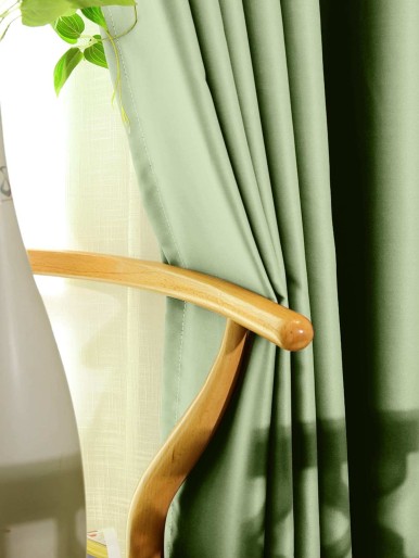 Solid Color Single Panel Curtain