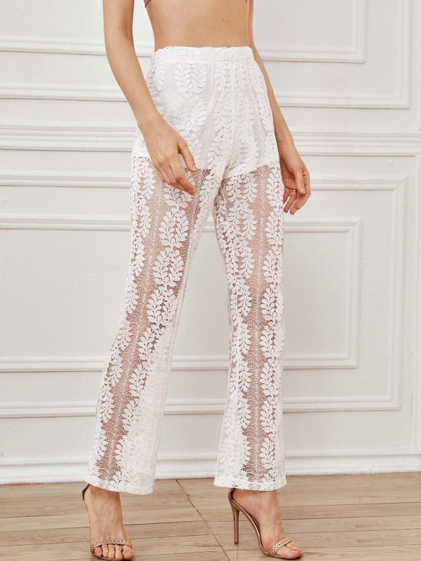 Sheer lace outlet pants