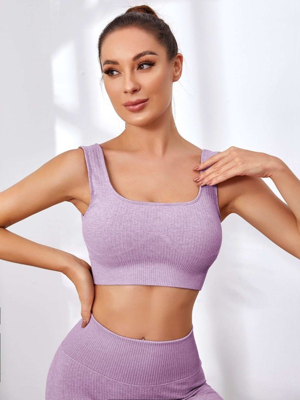 SHEIN Breathable Minimize Bounce Sports Bra - High Support