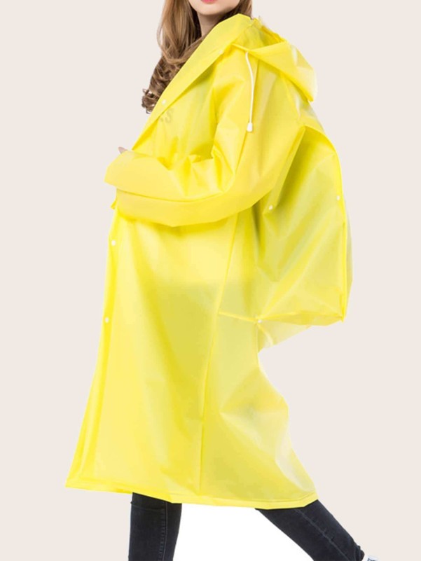 Solid Waterproof Backpack Raincoat