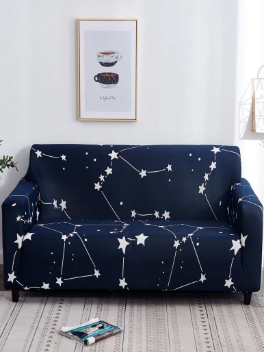 Star Print Stretchy Sofa Cover