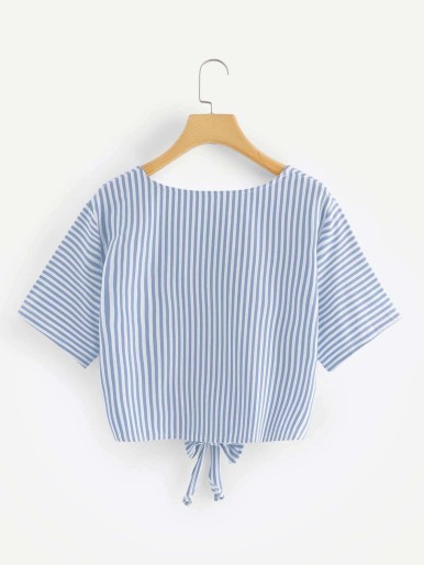 Plus Striped Knot T-shirt