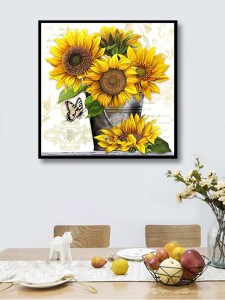 Sunflower Print DIY Diamond Painting Without Frame