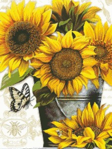 Sunflower Print DIY Diamond Painting Without Frame