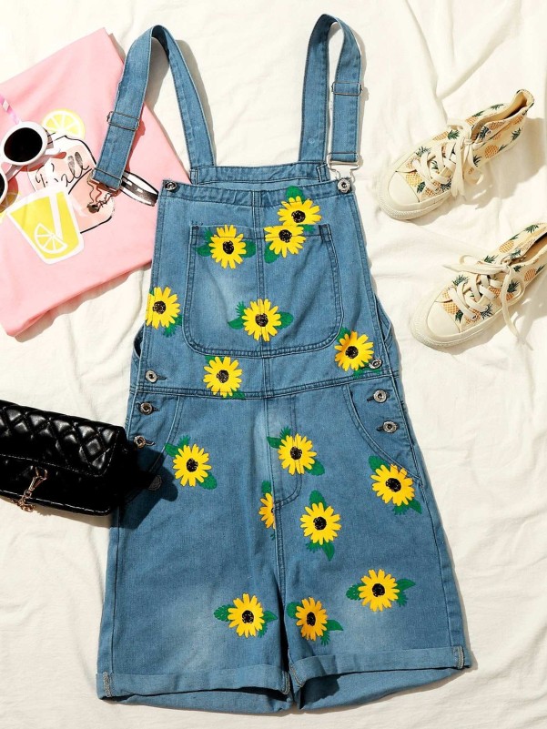 Sunflower deals denim overalls