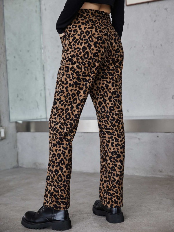 Flared Leopard Pants – Max & Addy