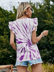 Tie Dye Butterfly Sleeve Tee