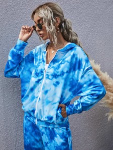 Tie Dye Zip-up Hoodie