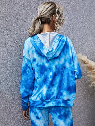 Tie Dye Zip-up Hoodie