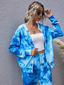 Tie Dye Zip-up Hoodie