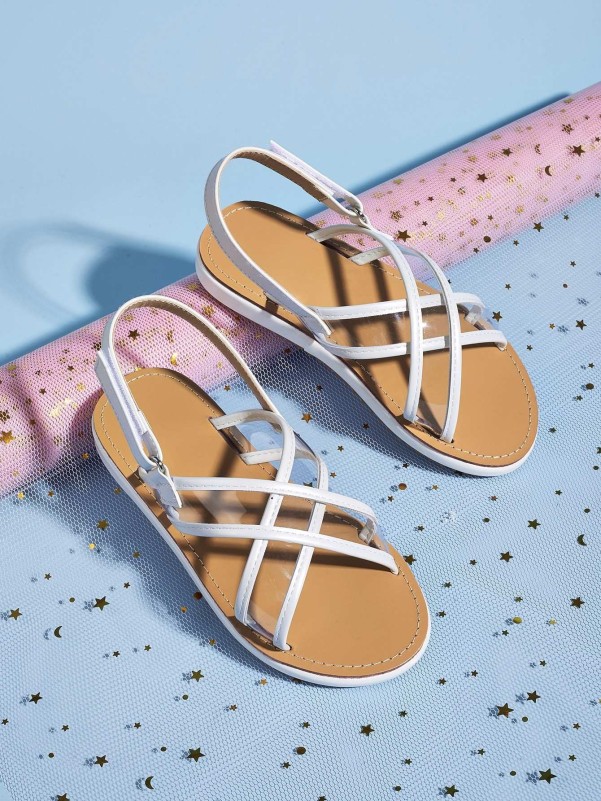 Criss cross clearance slingback sandals