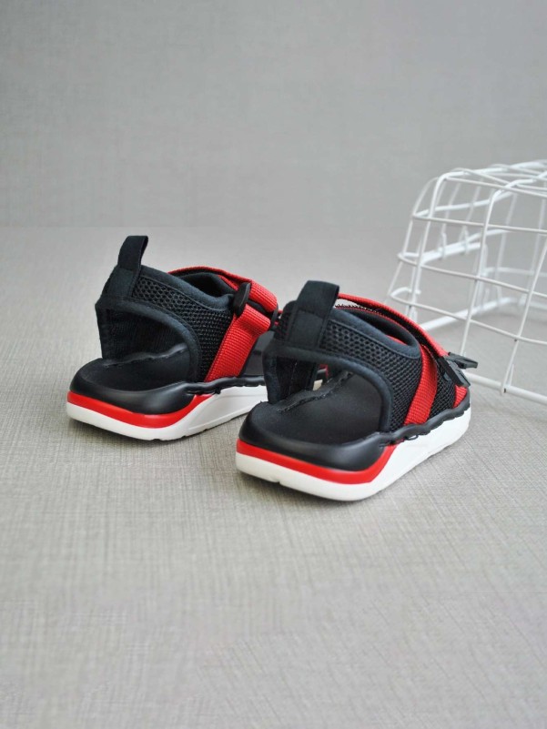 Toddler Girls Double Hook-and-loop Fastener Strap Sandals