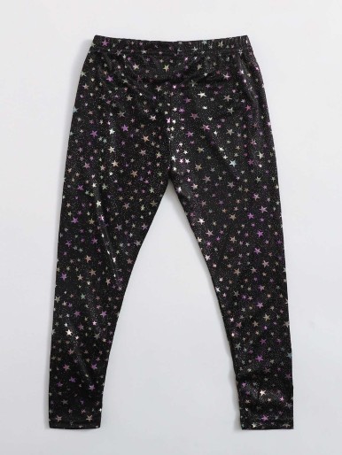 Toddler Girls Galaxy Print Leggings